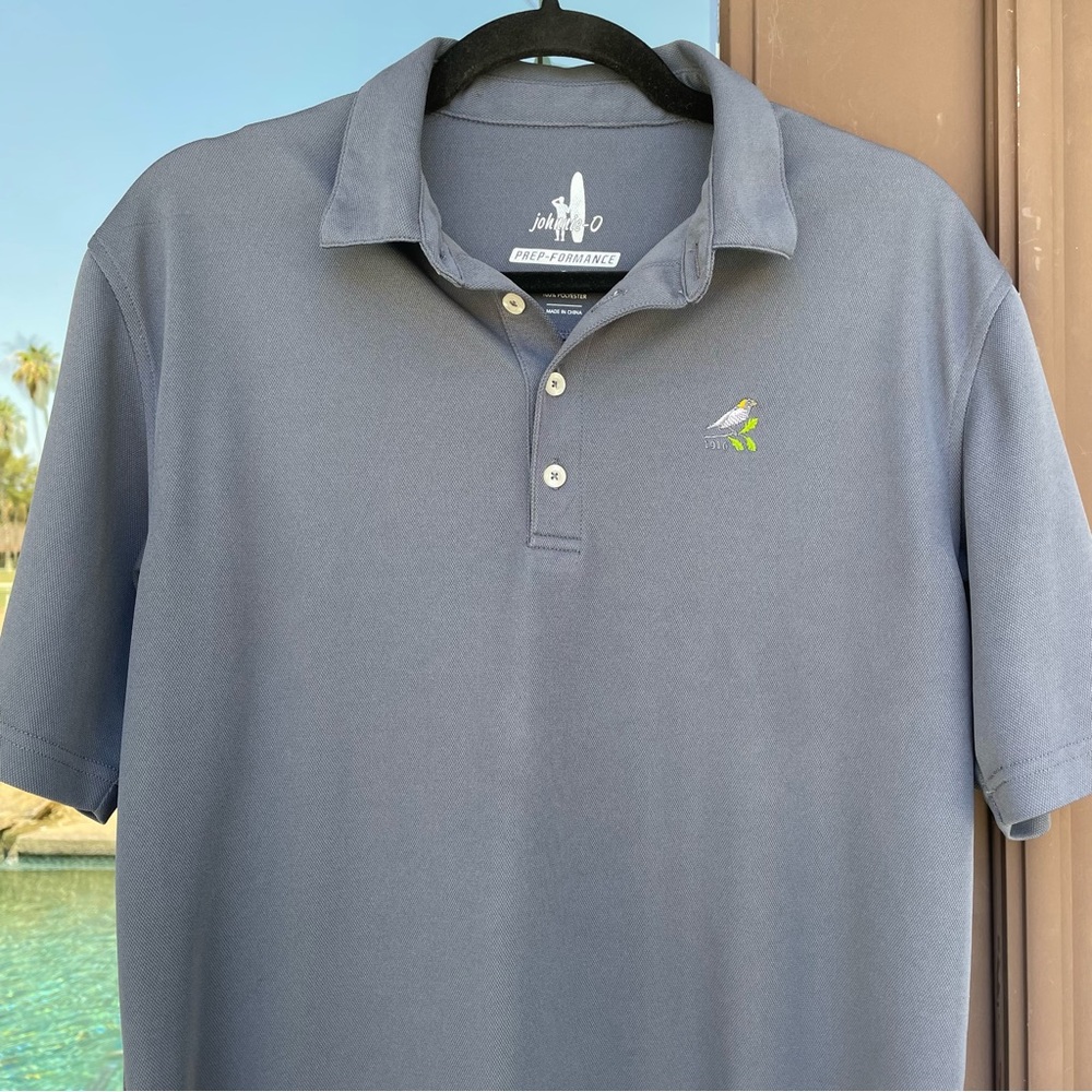 johnnie-O Grey Bob O'Link Chicago Cubs Polo Shirt S